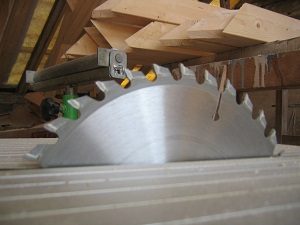 Sicherheit auf der Baustelle Kreissäge, Säge, Sägeblatt