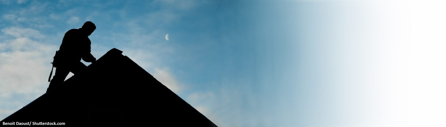 Dach, Dachdecker, Reperatur, Arbeiter