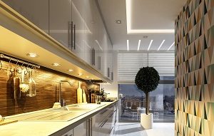 modern, 3d, Architektur, Design