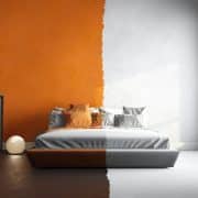Wand, Farbe, Bett