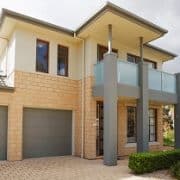 Haus, modern, Garage, beige